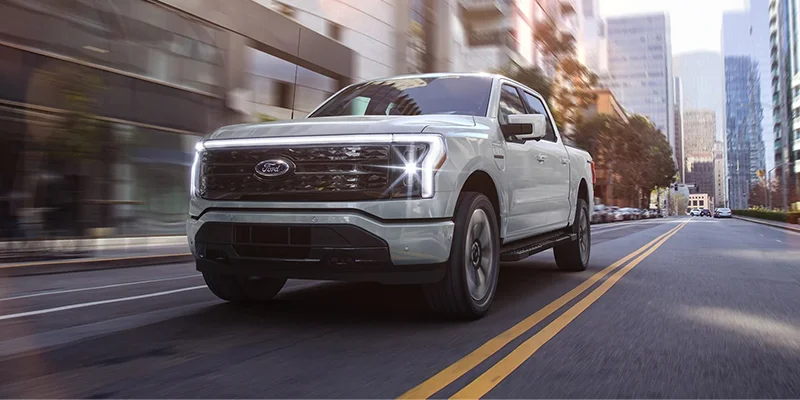 Front view of the 2023 Ford F-150 Lightning