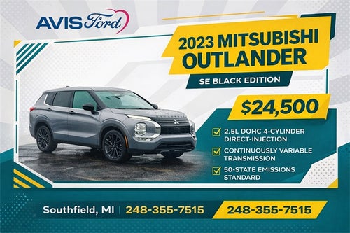 2023 Mitsubishi Outlander SE Black Edition