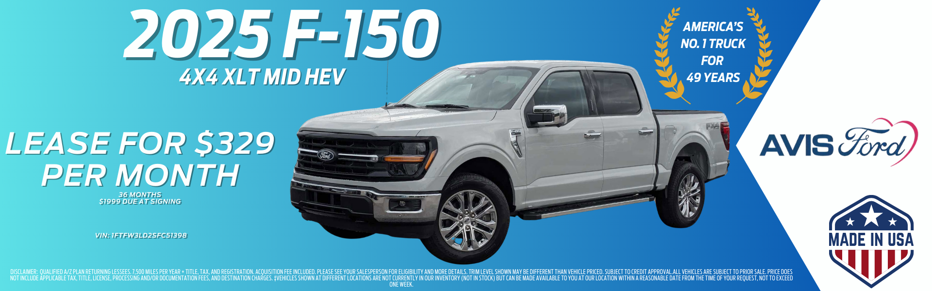 2025 F-150 Lease - January 2026