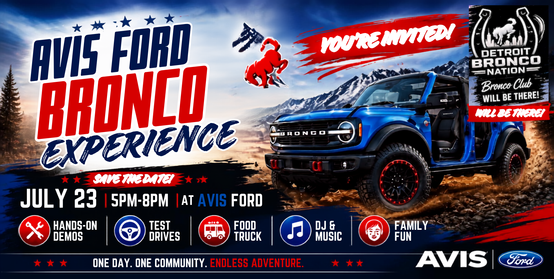 Avis Ford Bronco Experience July 2026