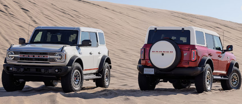 2 Ford Bronco on Sand Terrain